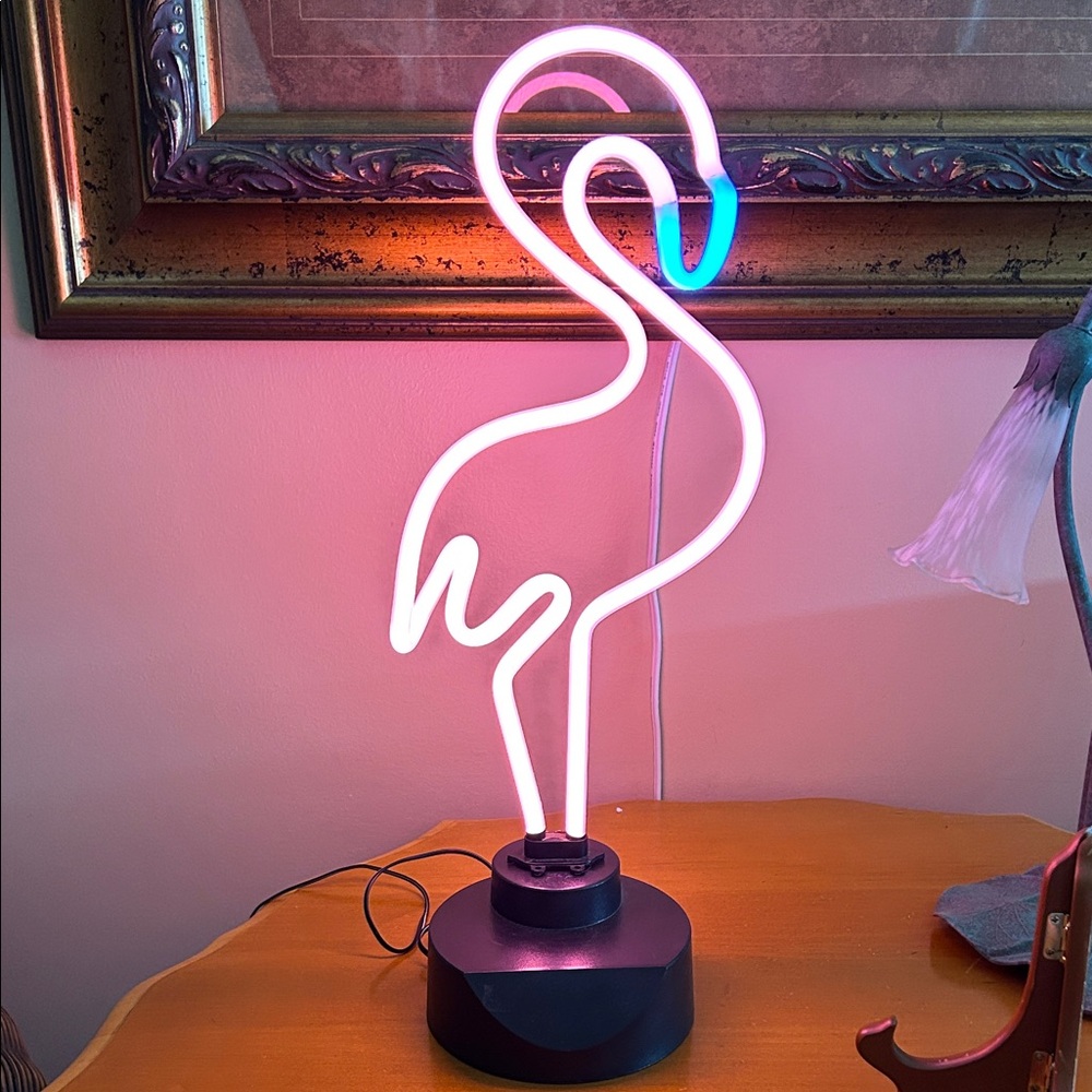 Neon Flamingo Light